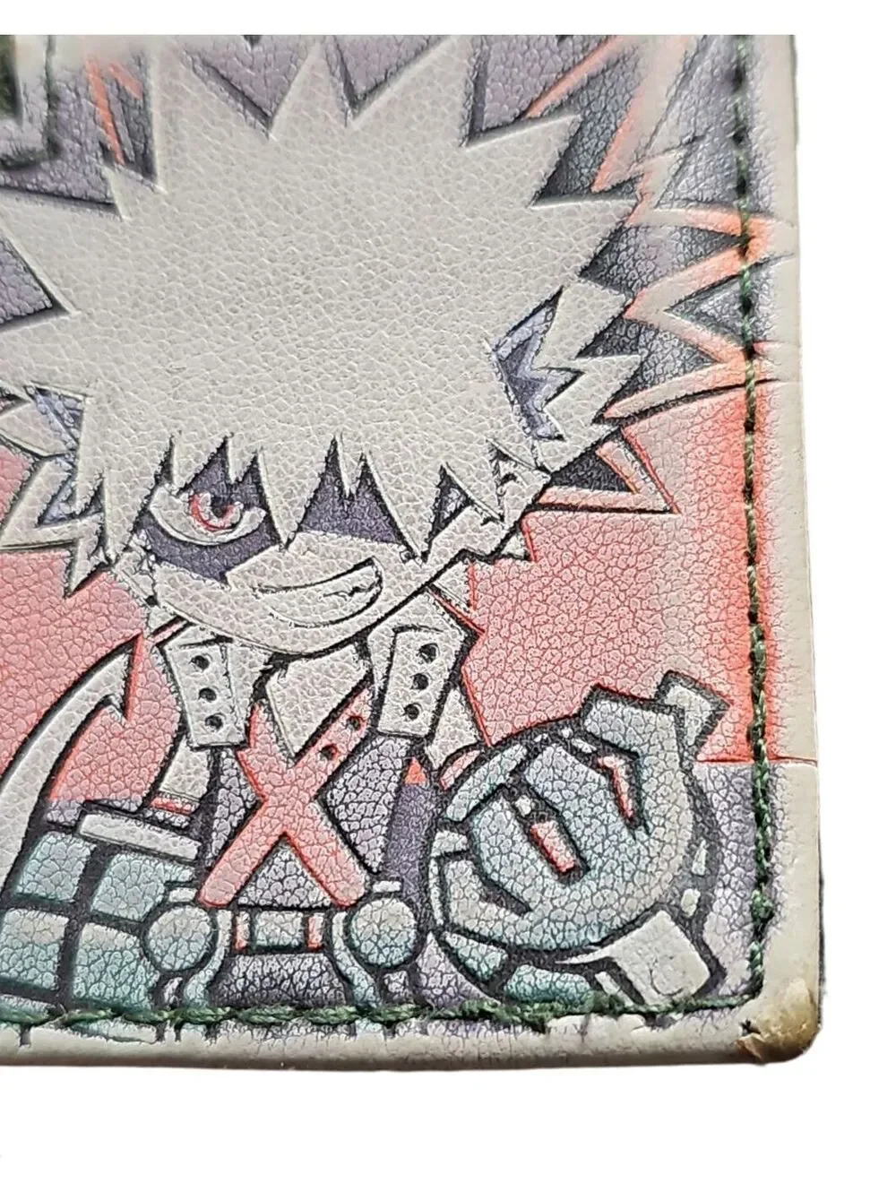 Anime Wallet Card Holder 4x3 – Katsuki Bakugo Design – Heavy Wear – Read
